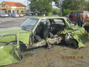 Accidente de tráfico na parroquia de Vilamaior, Concello de Ordes